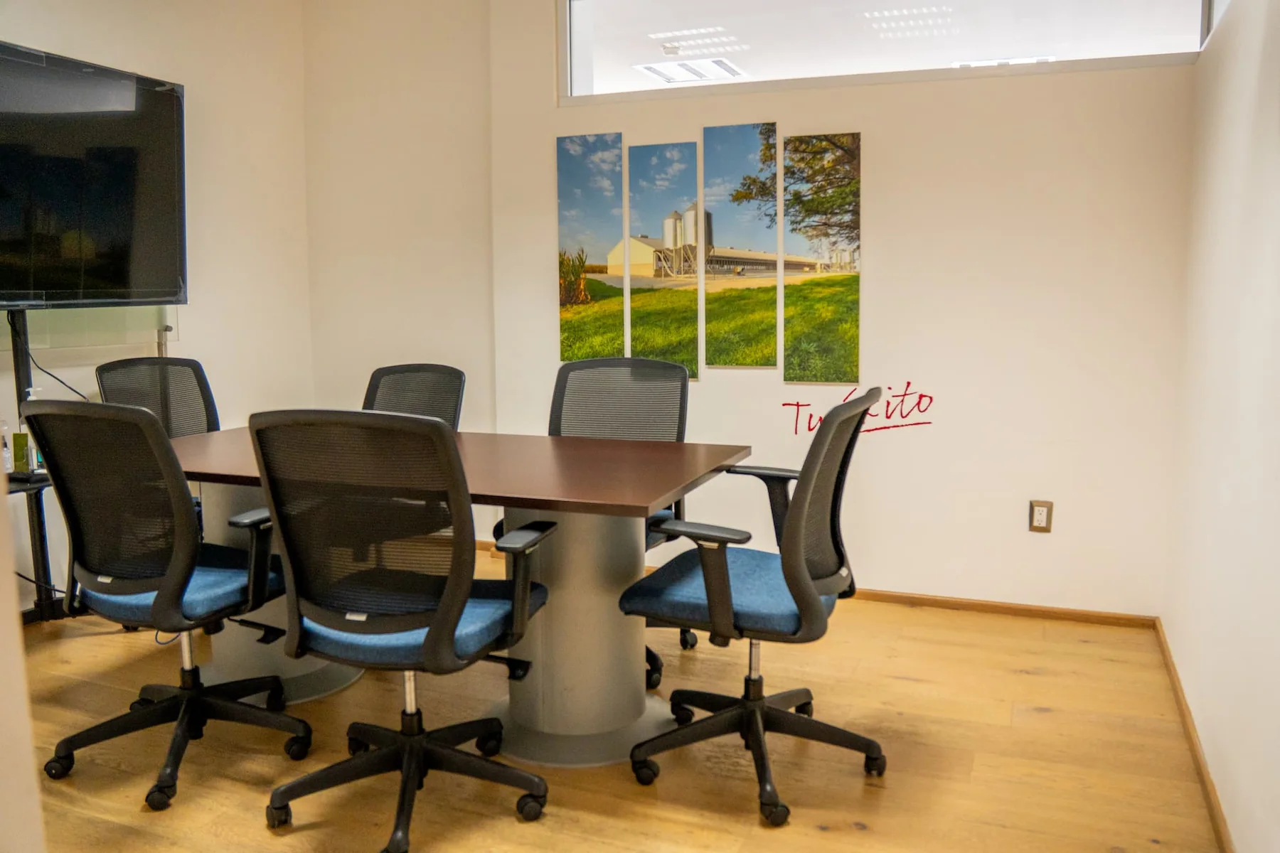 Sala de juntas equipada
